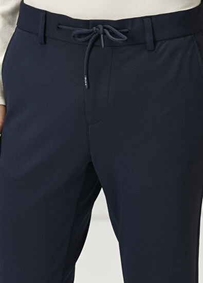 Beymen Club Navy Blue Waist Corded Sports Pants - 4