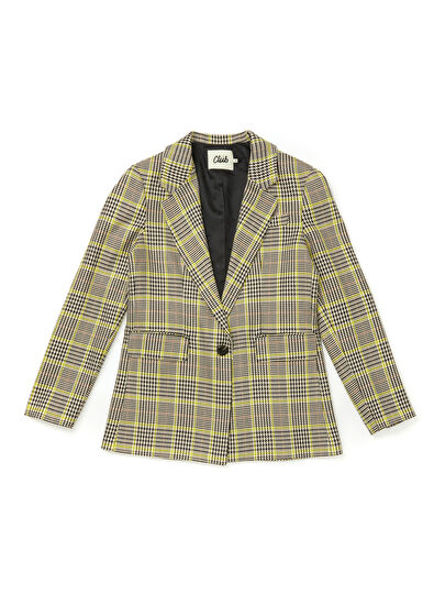 Beymen Club Yeşil Ekose Desenli Tek Düğmeli Blazer Ceket - 7