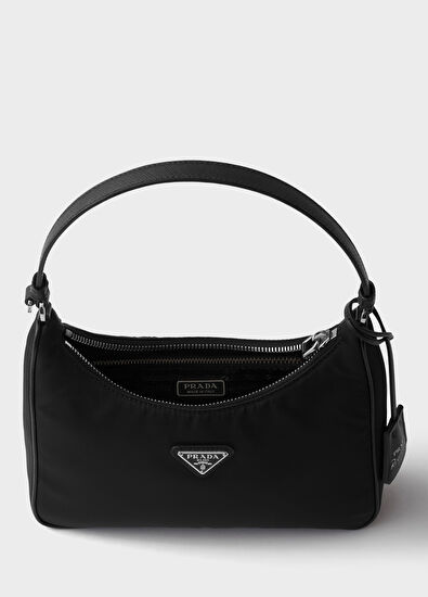 Re-Edition 2005 Siyah Re-Nylon Kadın Mini Omuz Çantası - Görsel 5