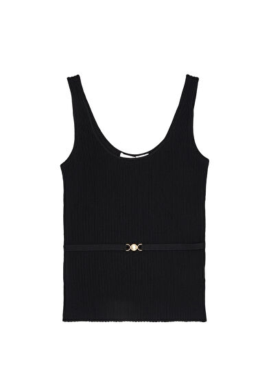 Beymen Collection Siyah Aksesuar Detaylı Triko Atlet - 7