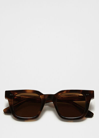 Sun Tortoise Kahverengi Asetat Unisex Güneş Gözlüğü - Görsel 5