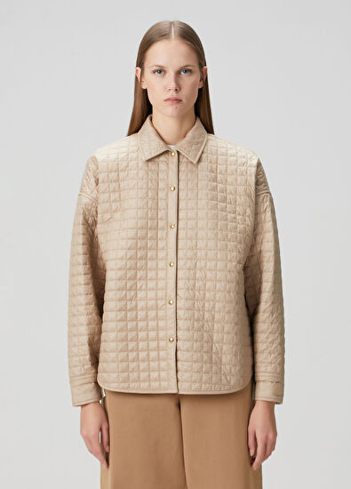 Moncler Beige Quilted Jacket - 3