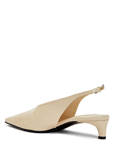 Jil Sander Ekru Kadın Deri Sandalet - 3