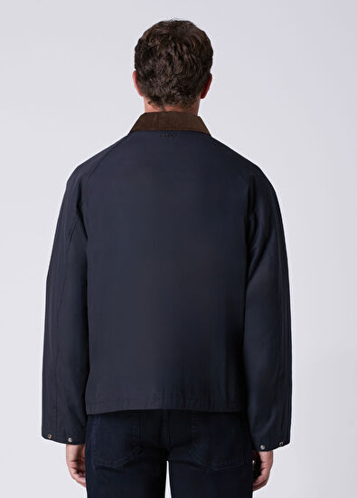 Beymen Club Navy Blue Collar Inserted Coat - 5