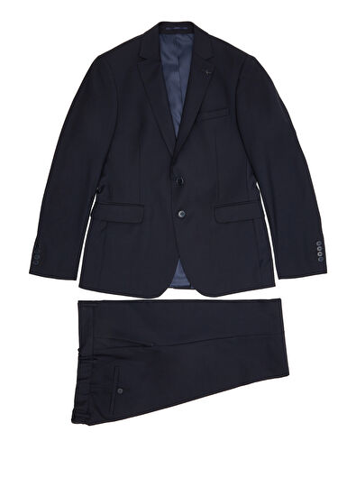 Beymen Club Navy Blue Wool Suit - 11