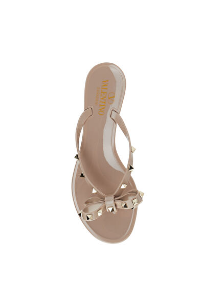 Rockstud Pudra Kadın Plaj Terliği - Görsel 5