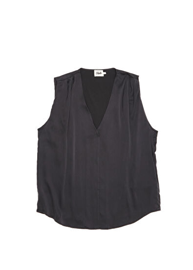 Beymen Club Black Silk Blouse - 7
