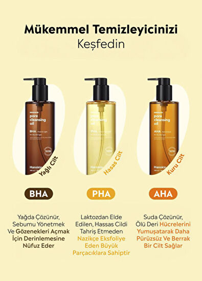 Hanskin Hanskin Pore Cleansing Oil Pha Pore and Make-up Remover Oil for Sensitive ce Intolerant Skin 300 ml - 5