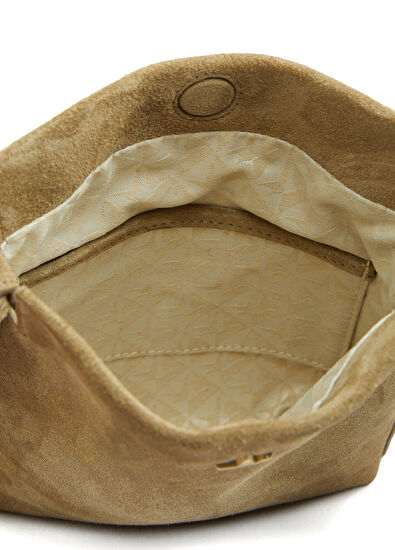 Beymen Club Khaki Women's Suede Mini Bag - 5