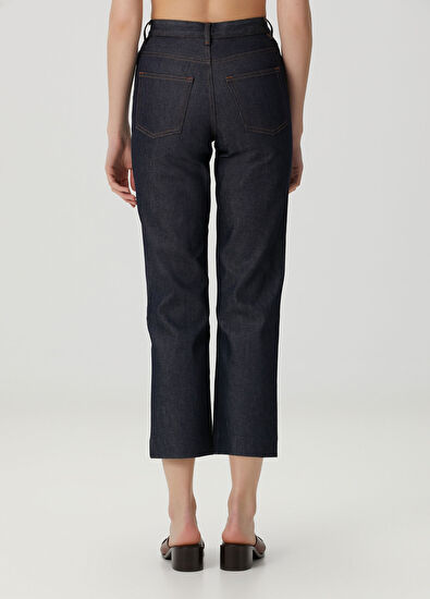 A.P.C. New Sailor Lacivert Crop Straight Jean Pantolon - 4