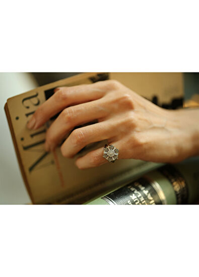 Harmony 14 Ayar Sarı Altın Kadın Yüzük - Görsel 6