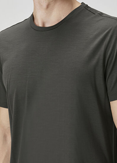 Maurizio Baldassari Dark Green Wool T-Shirt - 5