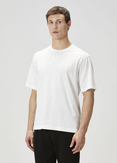 Dolce&Gabbana Beyaz Logo Nakışlı T-shirt - 3