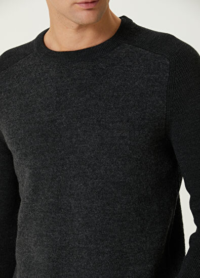 Beymen Club Anthracite Wool Sweater - 6