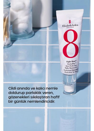 Elizabeth Arden Eight Hour Hydraplay Skin Perfecting Daily Moisturizer Günlük Nemlendirici Krem Cilt Dokusunu Pürüzsüzleştiren Hafif Nemlendirici 45  ml  - 3