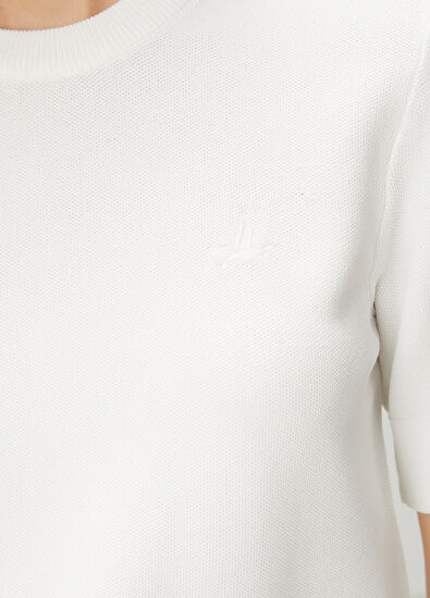 Beymen Club Off-White Short-Sleeved Sweater - 5