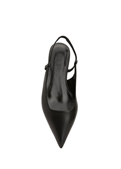 Beymen Club Black Leather Ballet Flats - 4