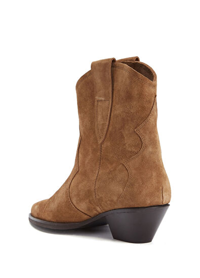 Beymen Club Tobacco Women's Suede Western Boots - 3