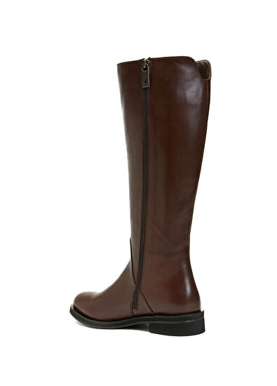 Beymen Club Dark Brown Womens Leather Boots - 3