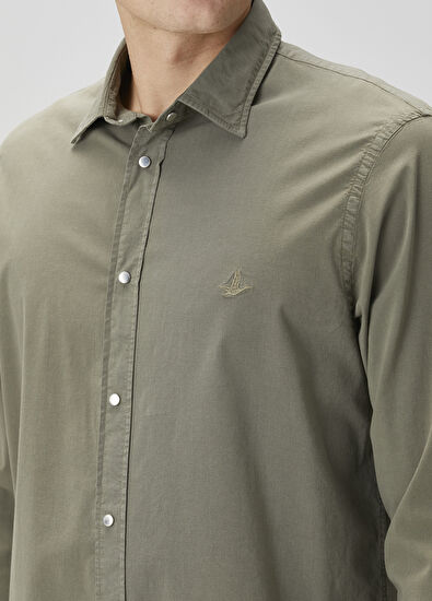 Beymen Club Relaxed Fit Light Khaki Shirt - 6