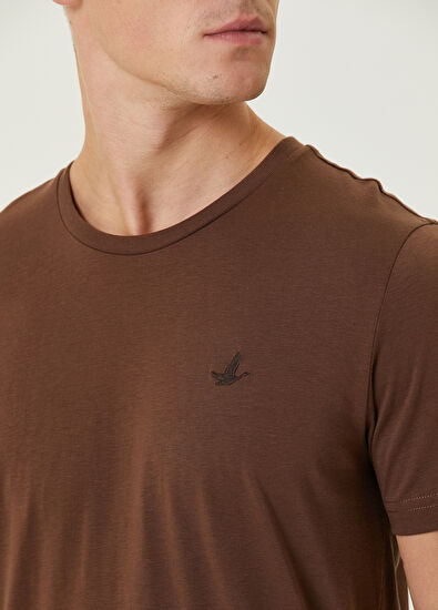 Beymen Club Kahverengi Basic T-shirt - 5