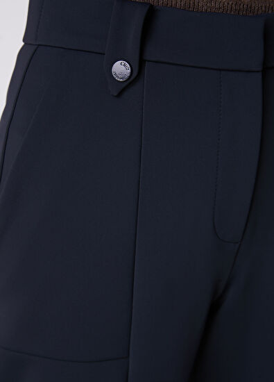 Beymen Club Lacivert Apoletli Pita Scuba Jogger Pantolon - 5