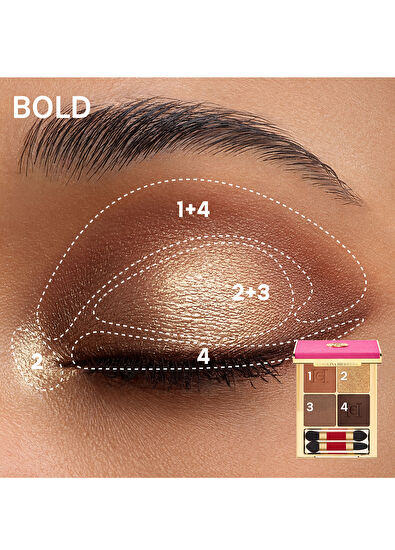 Carolina Herrera Eyeconica Eyeshadow Quad - Harmony Bold in Gold - 4