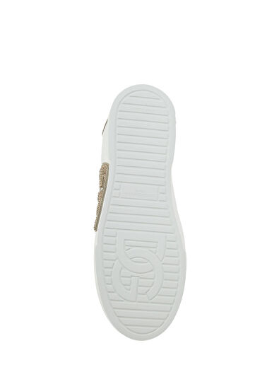 Dolce&Gabbana Portofino Beyaz Taba Kadın Deri Sneaker - 5
