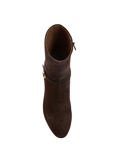 Valentino Garavani Kahverengi Kadın Süet Bot - 4