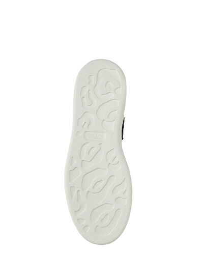 Oversized Beyaz Kadın Deri Sneaker - Görsel 7