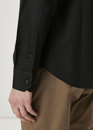 Beymen Club Slim Fit Black Oxford Shirt - 6