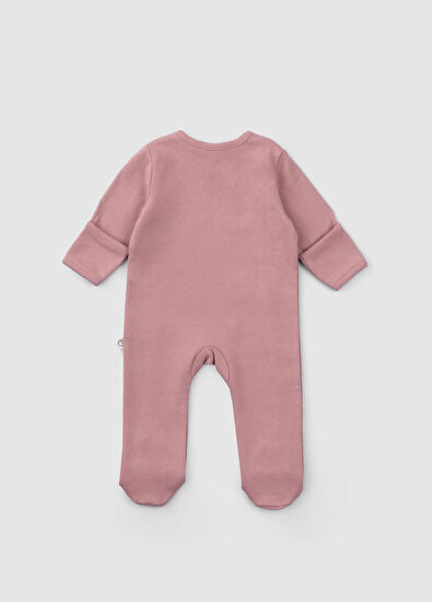 Little Gusto Dried Rose Cream Organic Cotton Gloves Unisex Baby 2-Piece Jumpsuit Set with Booties - 5