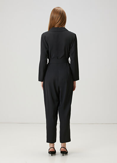 Beymen Club Black Double-Breasted Jumpsuit - 5