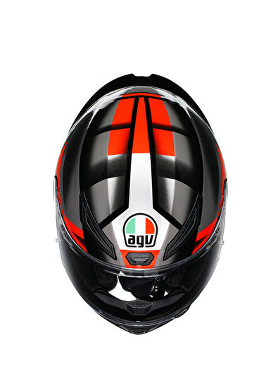 Agv K1 S E2206 Fastlap Black Grey Red Unisex Kapalı Motosiklet Kaskı - 6