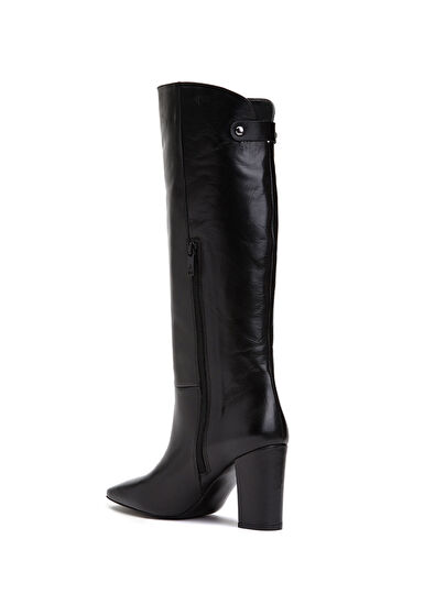 Beymen Club Black Women's Leather Boots - 3