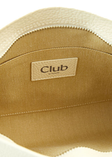 Beymen Club Ecru Women's Bio Vegan Leather Hand Portfolio - 5