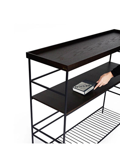 Ananas Edge Serisi Dark Masif Meşe Yüksek Dresuar - 6