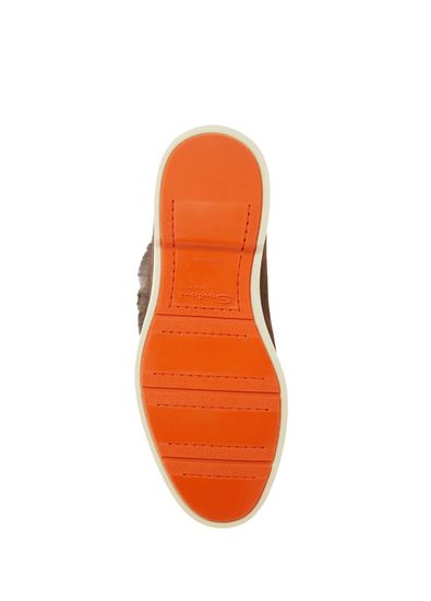 Santoni Dark Brown Women's Skin Loafer - 5