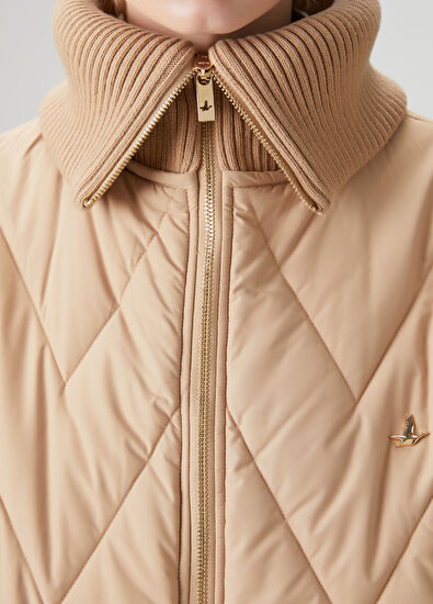 Beymen Club Camel Zikzak Kapitoneli Mont - 5