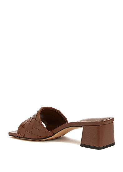 Bottega Veneta Parco Dark Brown Women's Leather Slippers - 3