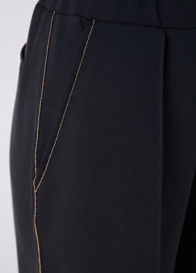 Beymen Club Black Chain Detailed Modal Sweatpants - 6