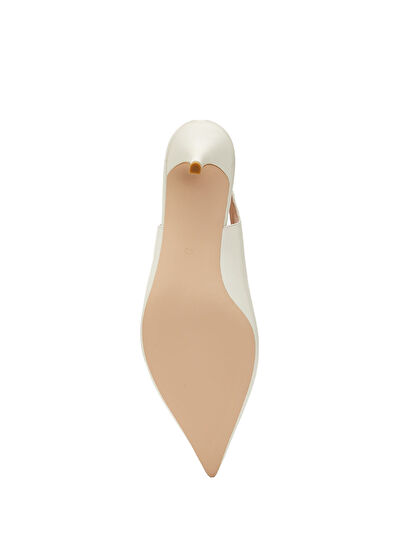 Beymen Club Ecru Women's Leather Pump - 5