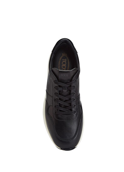 Tod's Black Men's Leather Sneakers - 4