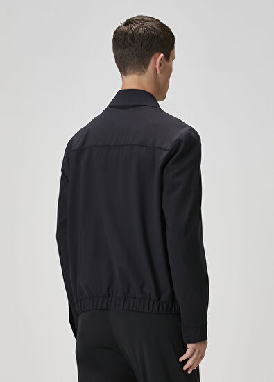 Lacivert Yün Mont - Görsel 6