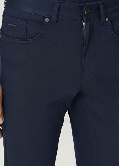 Beymen Club Lacivert Twill Dokulu Spor Pantolon - 4