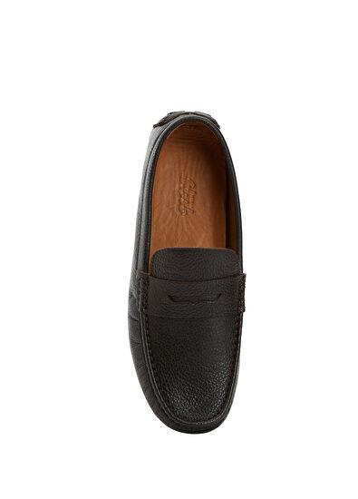 Beymen Club Koyu Kahverengi Erkek Deri Loafer - 4
