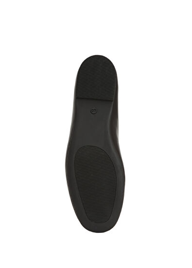 Beymen Club Black Leather Ballerinas - 5