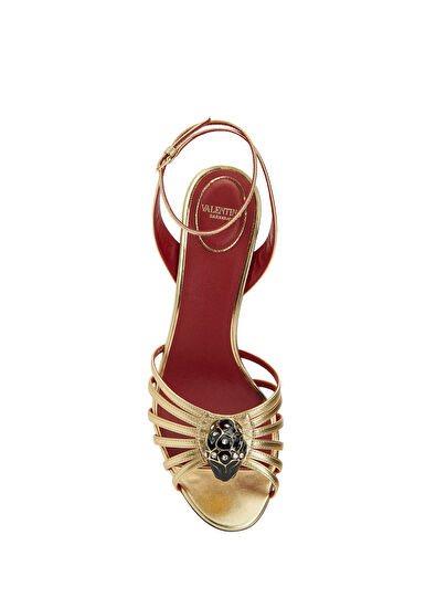 Gold Kadın Deri Sandalet - Görsel 5