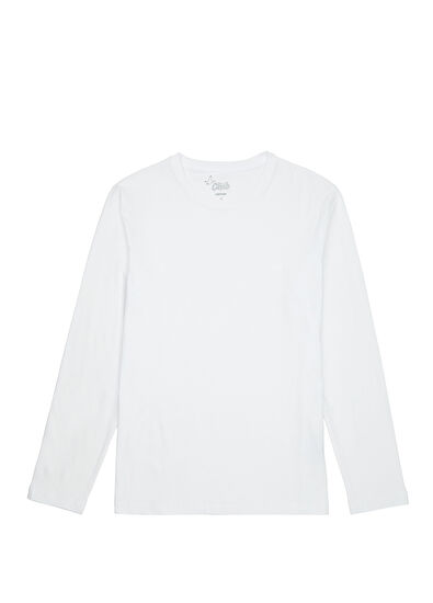 Beymen Club Beyaz Basic Uzun Kollu T-shirt - 7
