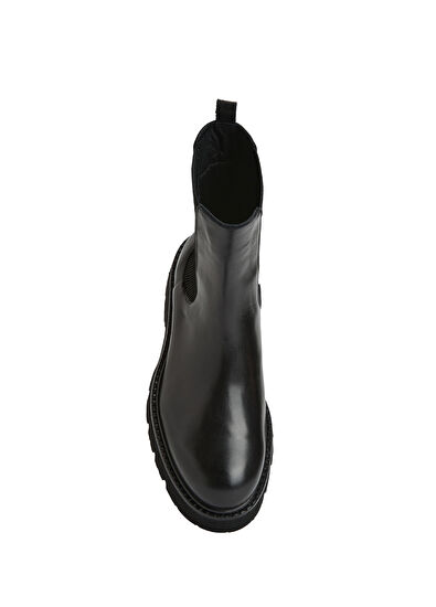 Beymen Club Black Women's Leather Chelsea Boots - 4